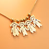 Personalized Mother's Day Necklace Jewelry Gift Custom Names Necklace Custom Birthstone Necklace Cute Kids Pendants Necklace
