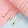 Alphabet Necklace, Personalized Initial Necklace, Custom Name Jewelry, Gold, Silver, Rose Gold, Engraved Gift for Her, Birthday, Anniversary