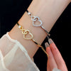 Skeleton Heart Bracelet, Gothic Bracelet, Gold, Silver, Skull Jewelry, Edgy Jewelry Gift, Halloween Jewelry, Unique Gift for Her, Anniversary